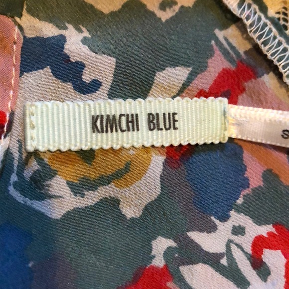 Kimchi blue Floral flowy print tank top lace loose fit sleeveless V-neck C - Picture 7 of 8